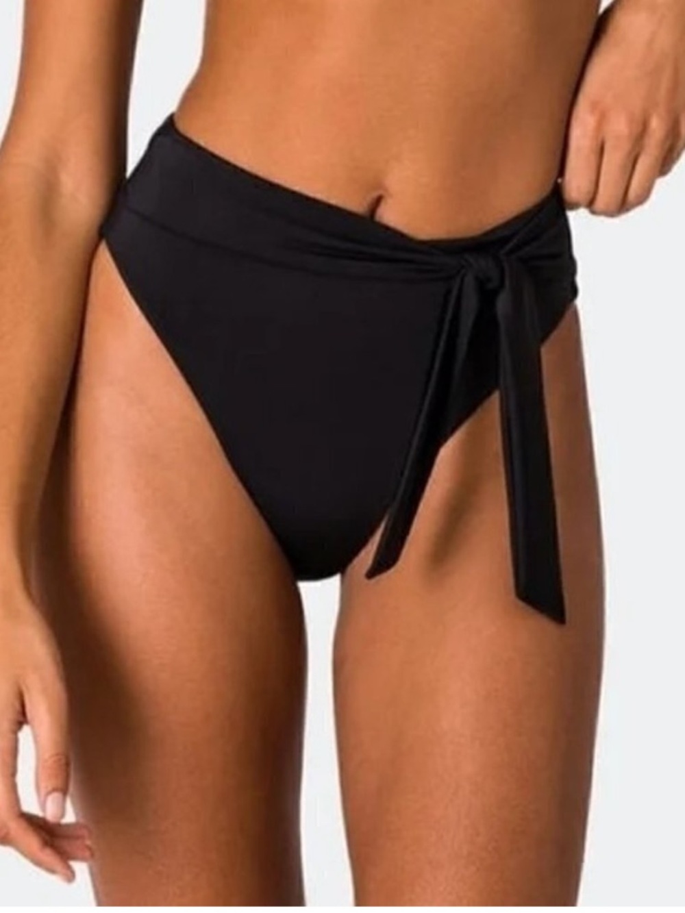 Onia Anais Tie Bottom in Black - Sizd XS - NWT Unpadded swimsuit